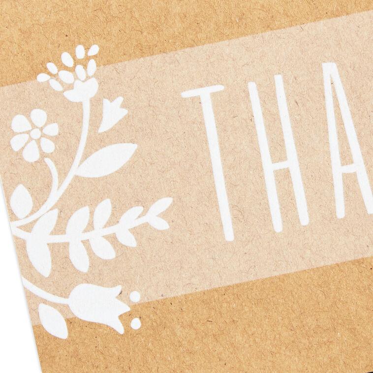 Hallmark Rustic Floral Boxed Blank Thank-You Notes Assortment Pack Of 48
