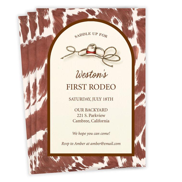 hallmark Saddle Up Western Flat Birthday Invitation