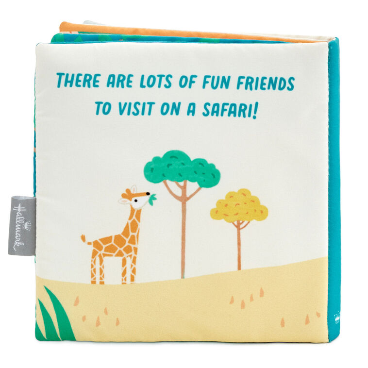 Hallmark Safari Friends Touch-and-Feel Fabric Book For Kids