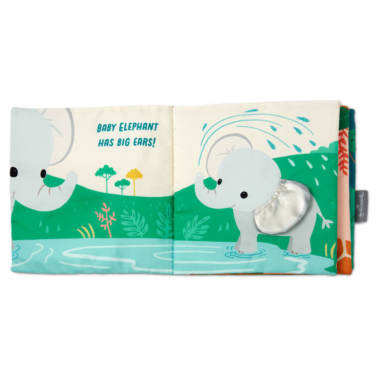 Hallmark Safari Friends Touch-and-Feel Fabric Book For Kids