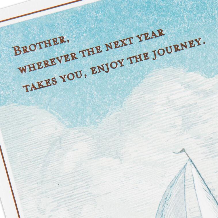 Hallmark Sailboat Enjoy The Journey Birthday Card For Brother