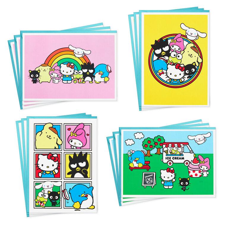 hallmark Sanrio® Hello Kitty and Friends Colorful Days Assorted Blank Notes Pack of 12