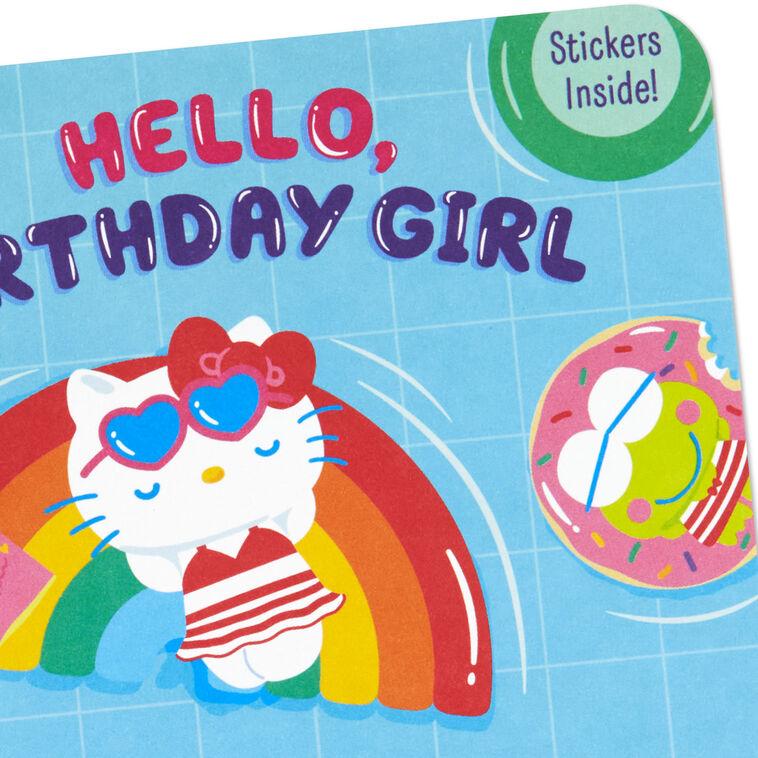 Hallmark SANRIO® Hello Kitty® And Friends Fabulous You Birthday Card For Girls With Stickers