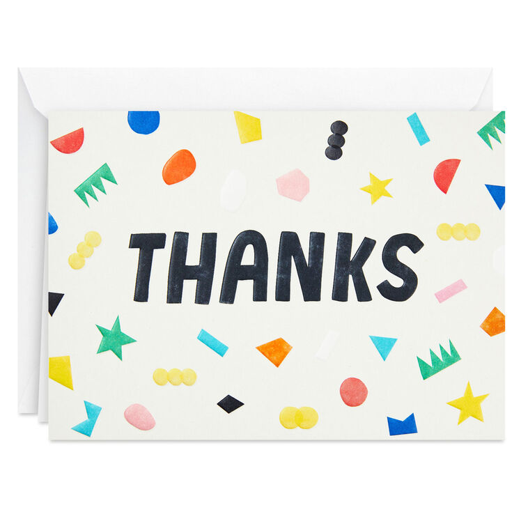 Hallmark Scattered Confetti Boxed Blank Thank-You Notes Pack Of 24