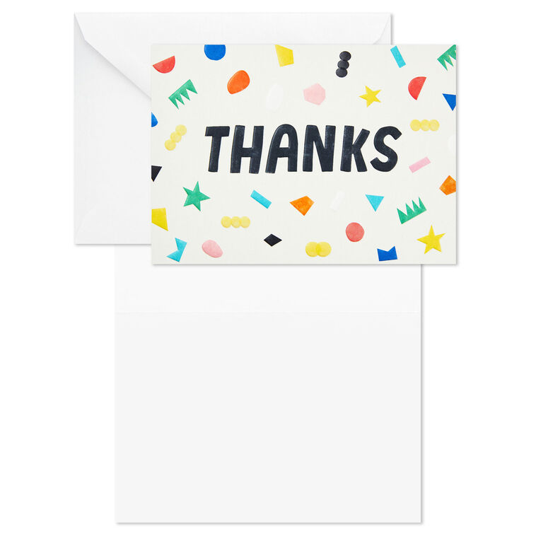 Hallmark Scattered Confetti Boxed Blank Thank-You Notes Pack Of 24
