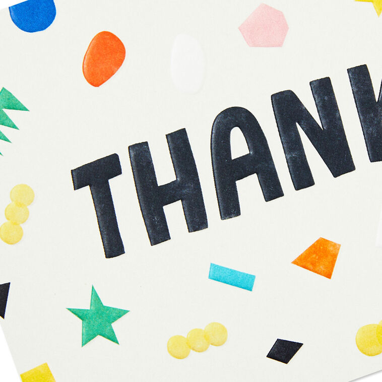 Hallmark Scattered Confetti Boxed Blank Thank-You Notes Pack Of 24