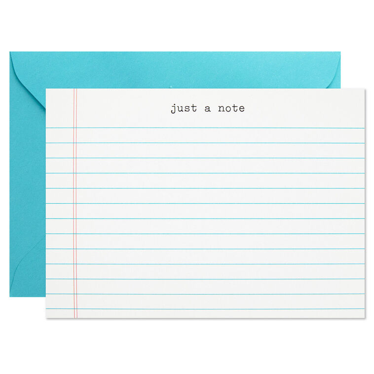 Hallmark School Fun Flat Note Cards In Caddy Box Of 40