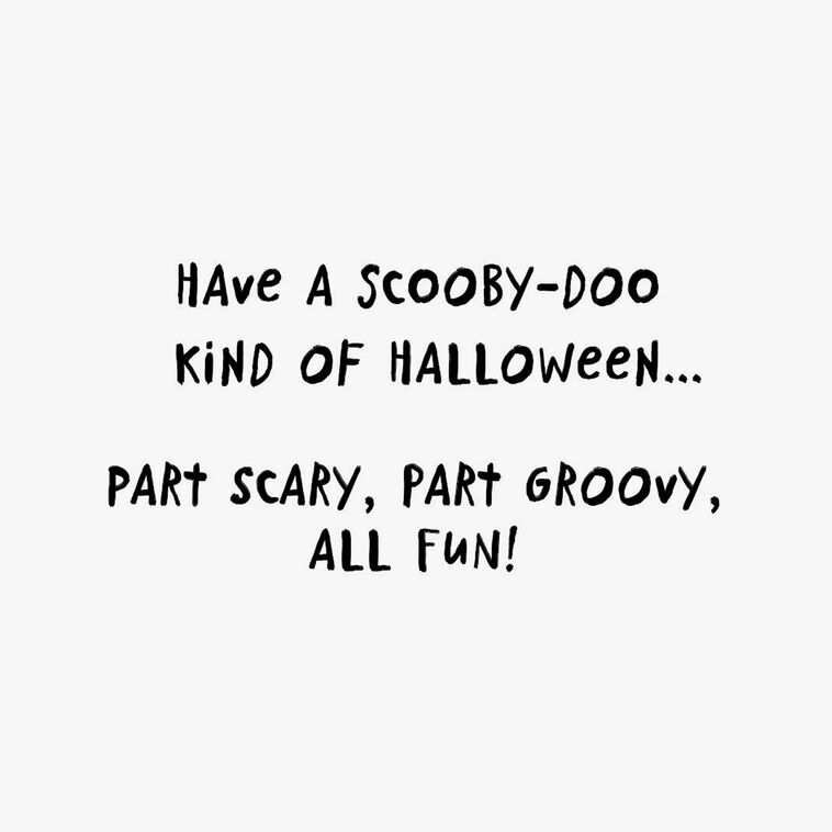 Hallmark Scooby-Doo™ Hope It's Scary Groovy And Fun Halloween Card