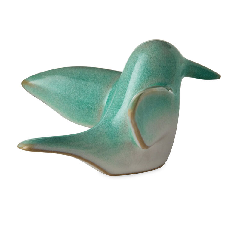 Hallmark Sculpted Blue And Green Hummingbird Figurine 1.75"