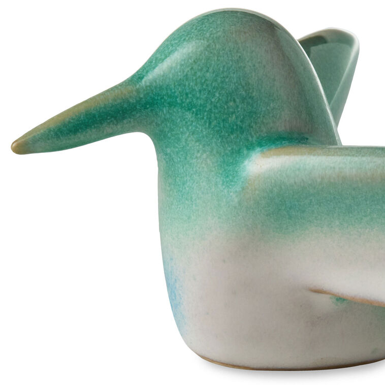 Hallmark Sculpted Blue And Green Hummingbird Figurine 1.75"