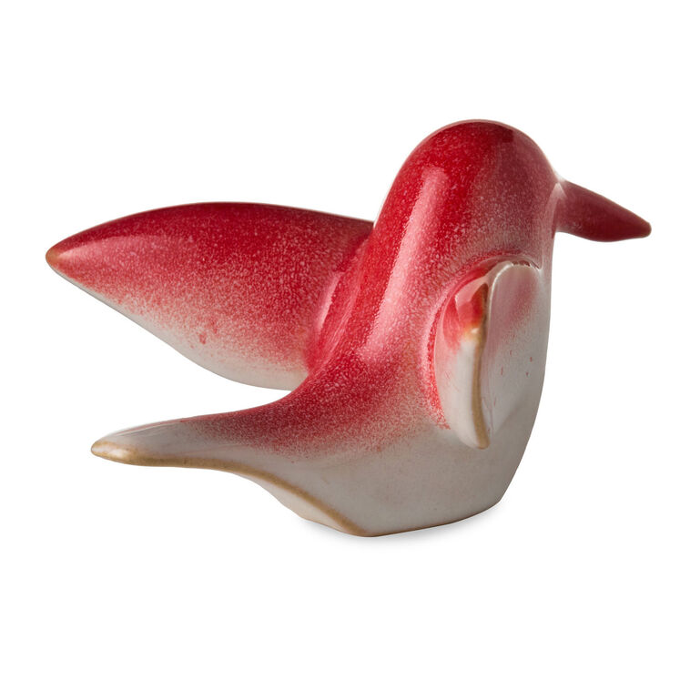 Hallmark Sculpted Red And Orange Hummingbird Figurine 1.85"