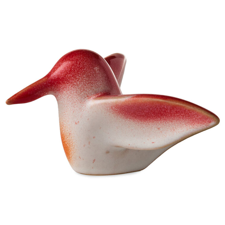 hallmark Sculpted Red and Orange Hummingbird Figurine 1.85"