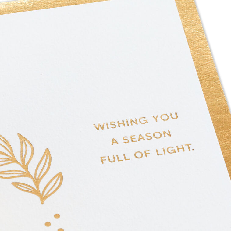 Hallmark Season Full Of Light 3D Pop-Up Hanukkah Card