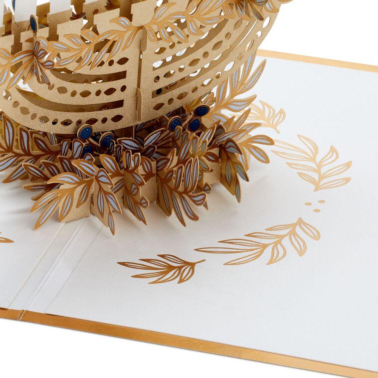 Hallmark Season Full Of Light 3D Pop-Up Hanukkah Card
