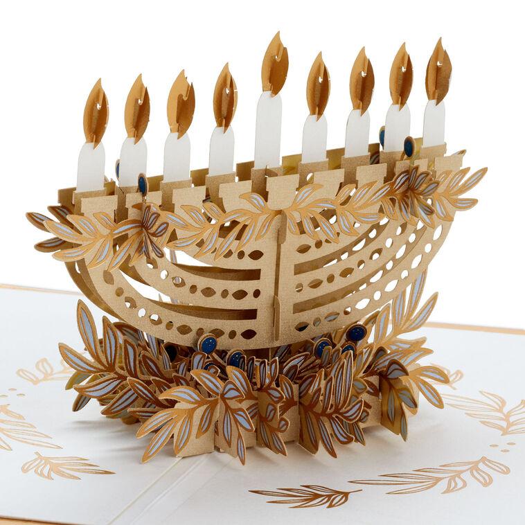 hallmark Season Full of Light 3D Pop-Up Hanukkah Card
