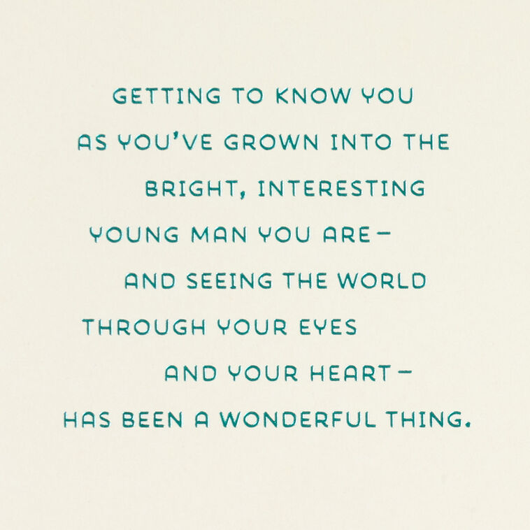 Hallmark Seeing The World Through Your Eyes Birthday Card For Grandson