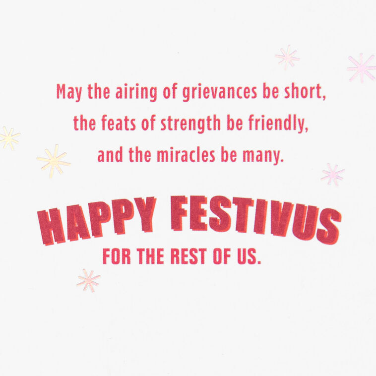Hallmark Seinfeld Festivus Miracle Funny Holiday Card