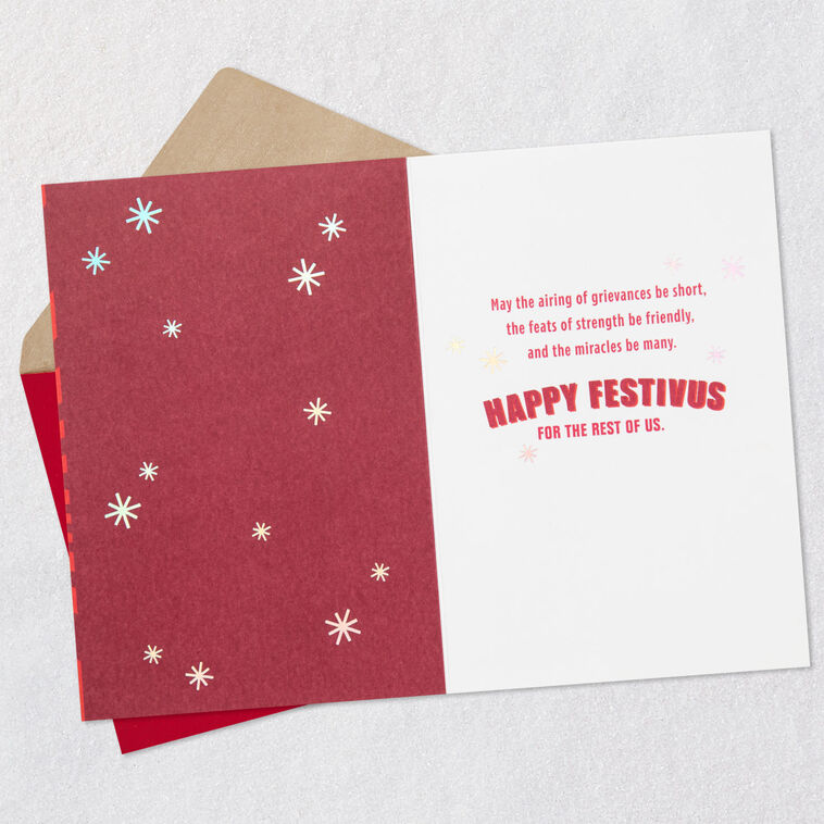 Hallmark Seinfeld Festivus Miracle Funny Holiday Card