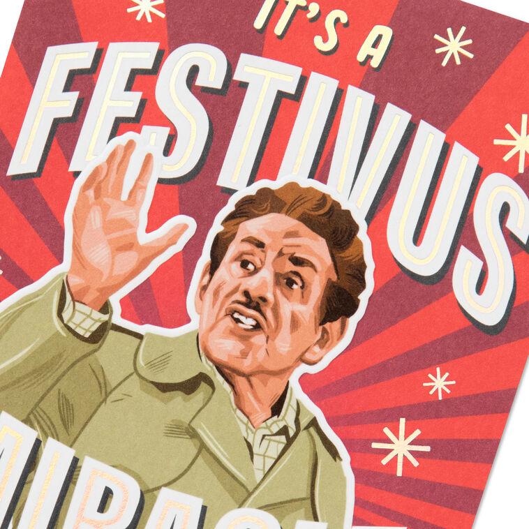 Hallmark Seinfeld Festivus Miracle Funny Holiday Card