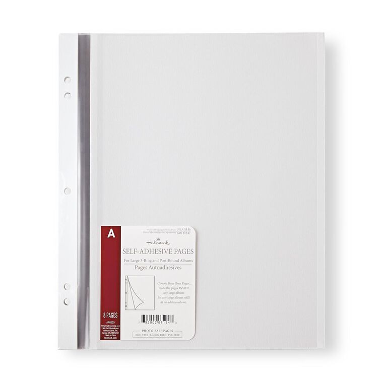 hallmark Self-Adhesive Photo Refill Pages Pack of 8
