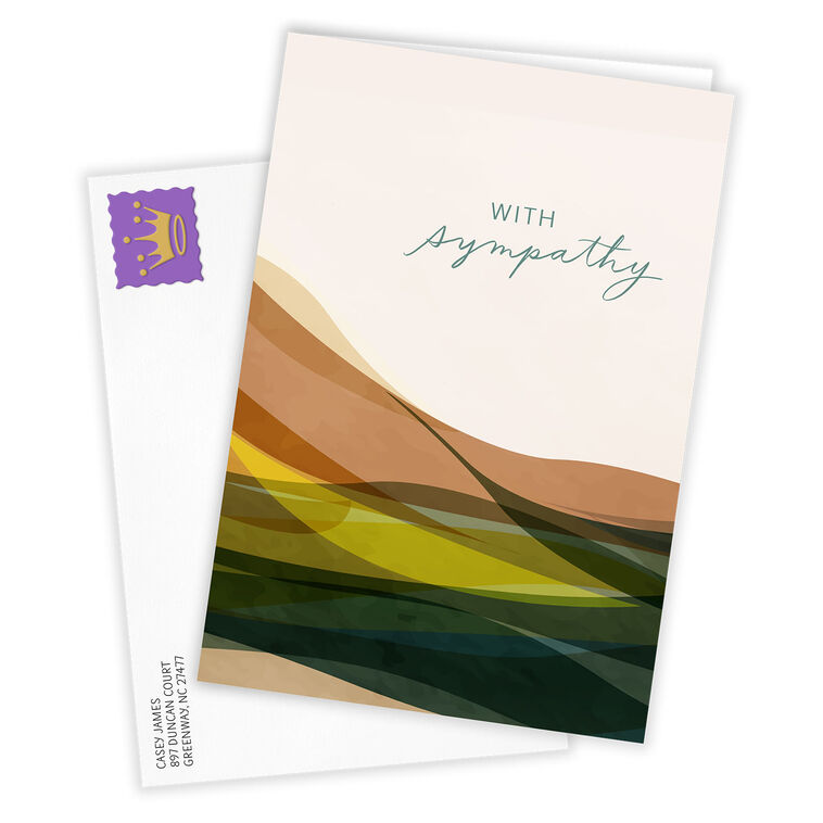 Hallmark Sending Care And Comfort Custom Sympathy Card