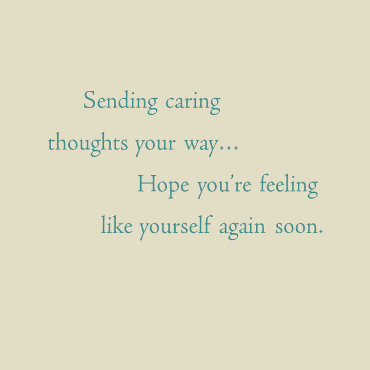 Hallmark Sending Caring Thoughts Your Way Get Well Card