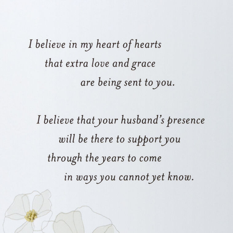Hallmark Sending Extra Love And Grace Sympathy Card For Loss Of Husband