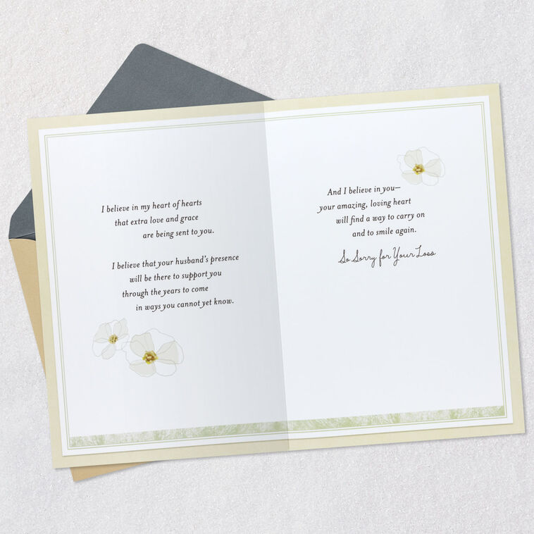 Hallmark Sending Extra Love And Grace Sympathy Card For Loss Of Husband