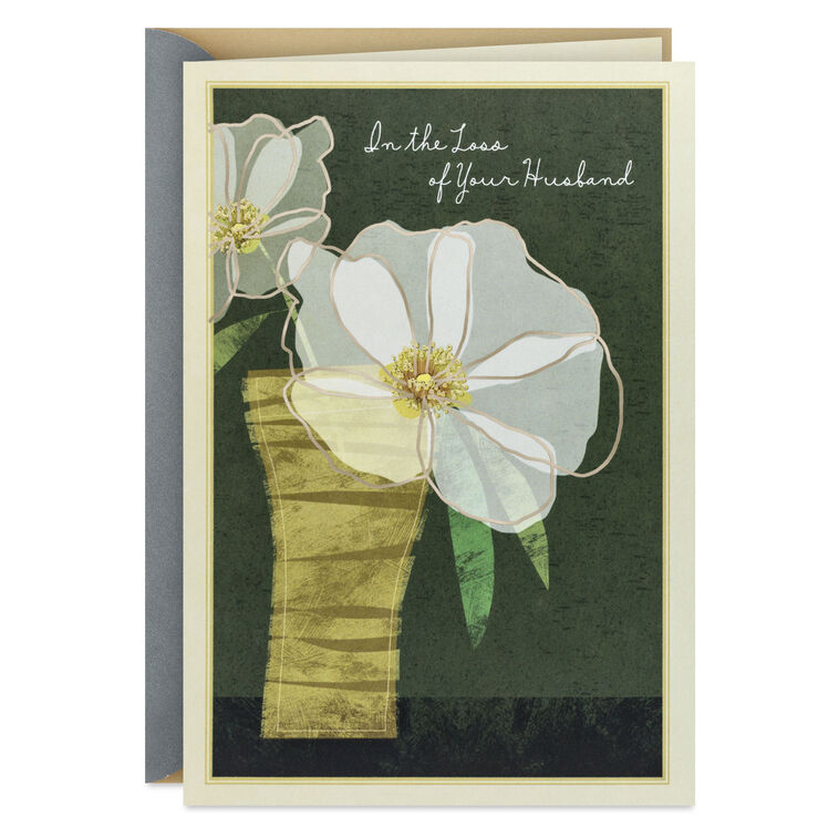hallmark Sending Extra Love and Grace Sympathy Card for Loss of Husband