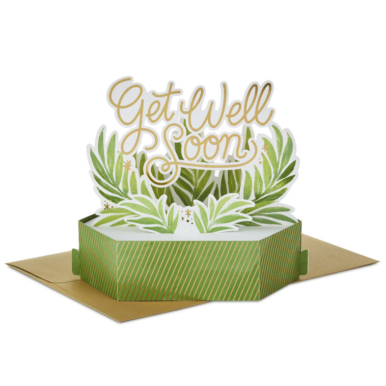 hallmark Sending Happy Thoughts Pop-Up Get-Well Card