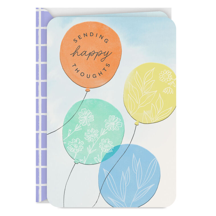 hallmark Sending Happy Thoughts Thinking of You Card
