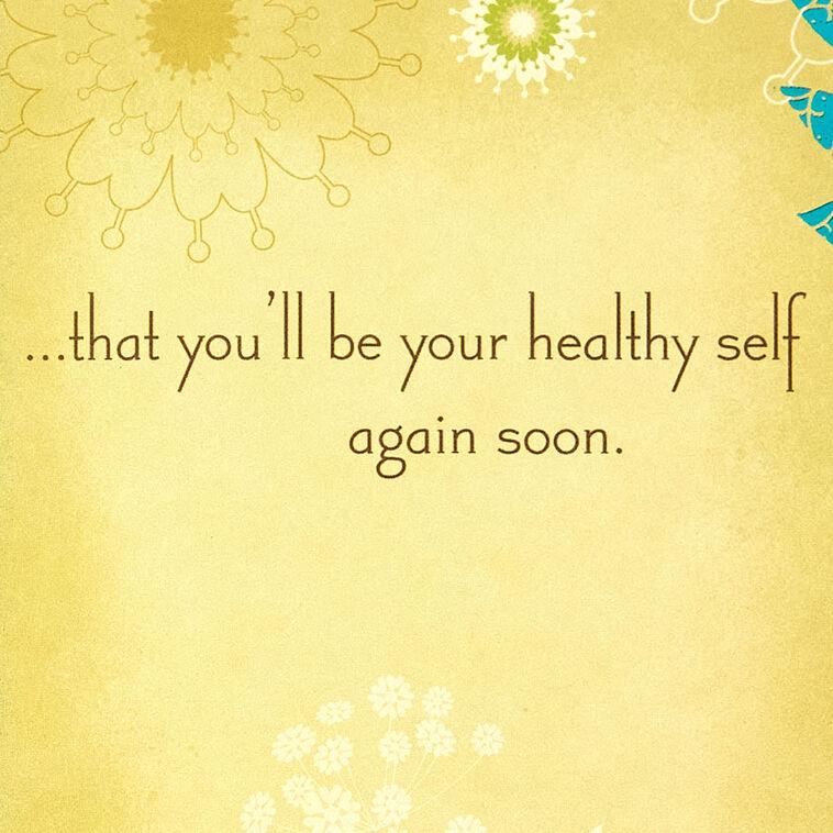 Hallmark Sending Healing Happy Thoughts Get Well Card