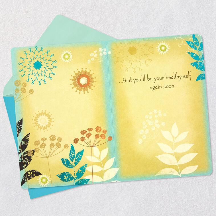 Hallmark Sending Healing Happy Thoughts Get Well Card