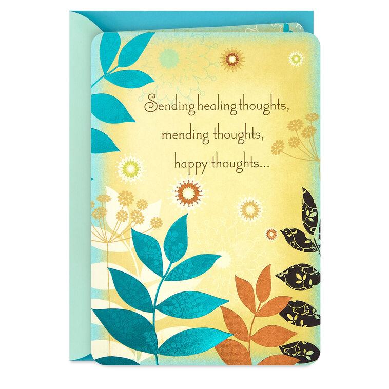 hallmark Sending Healing Happy Thoughts Get Well Card