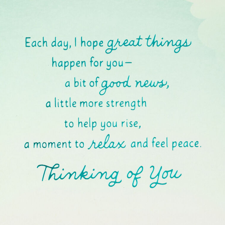 Hallmark Sending Healing Thoughts Your Way Get Well Card