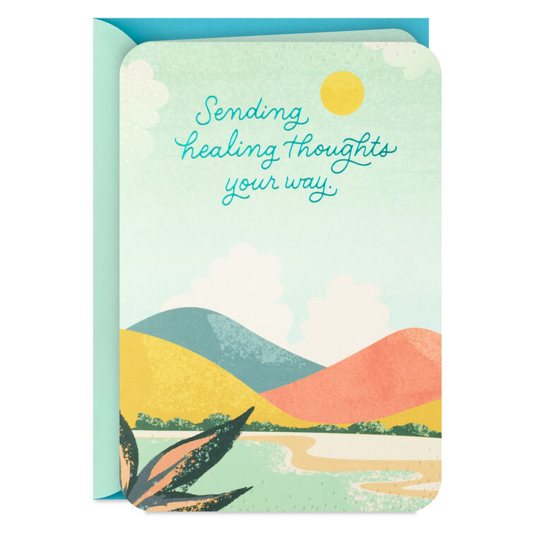 hallmark Sending Healing Thoughts Your Way Get Well Card