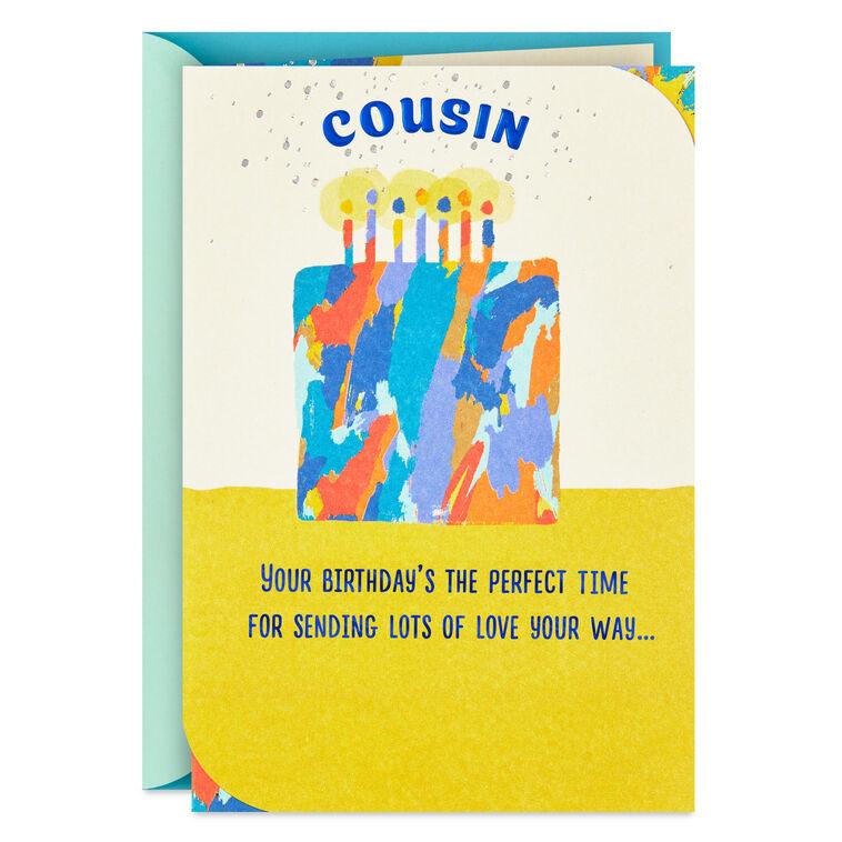 hallmark Sending Lots of Love Birthday Card for Cousin