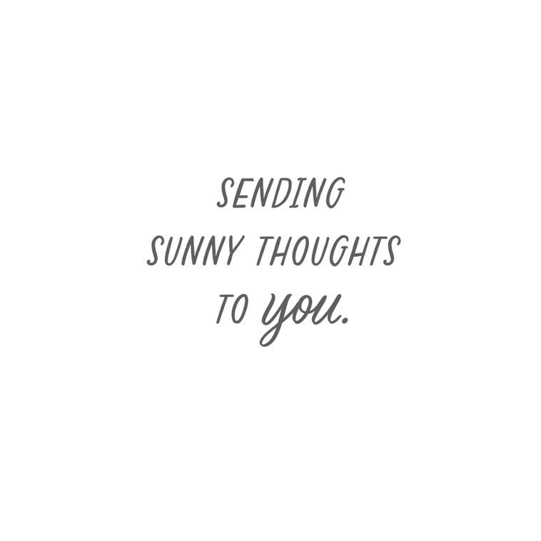 Hallmark Sending Sunny Thoughts Thinking Of You Card