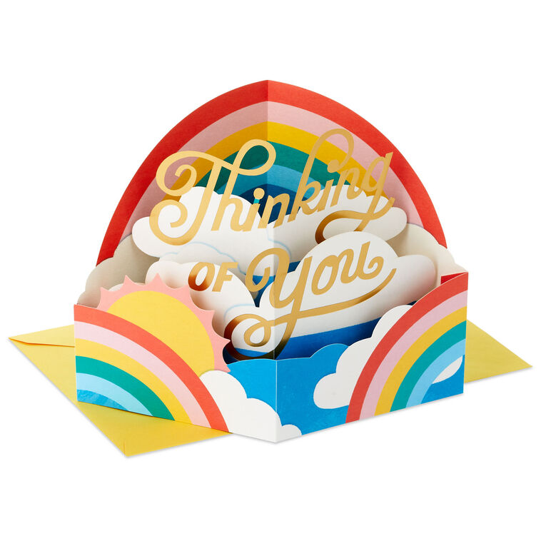 hallmark Sending Sunny Thoughts Your Way 3D Thinking of You Card