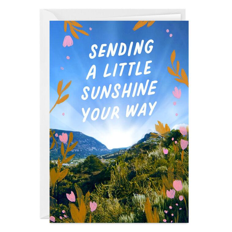 hallmark Sending Sunshine Custom Thinking of You Card