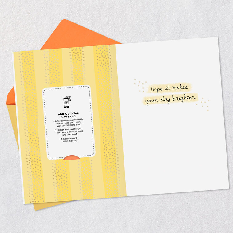 Hallmark Sending You A Little Sunshine Gift Card Greeting Encouragement Card