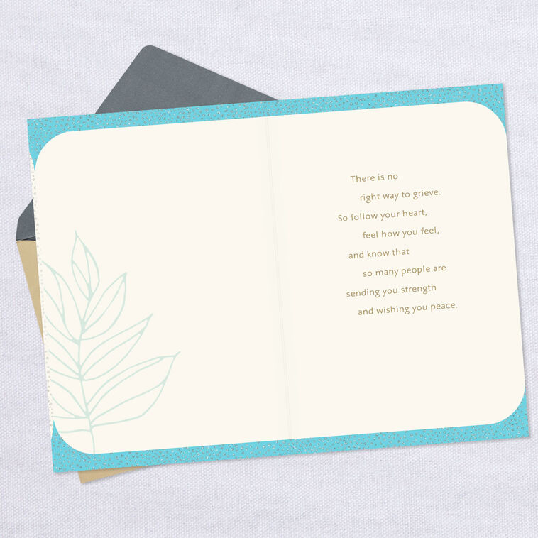 Hallmark Sending You Strength And Peace Sympathy Card