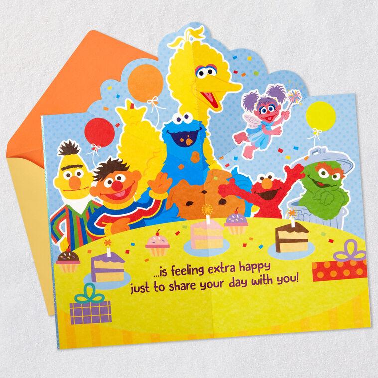 Hallmark Sesame Street® Extra Happy Pop-Up Birthday Card For Kids