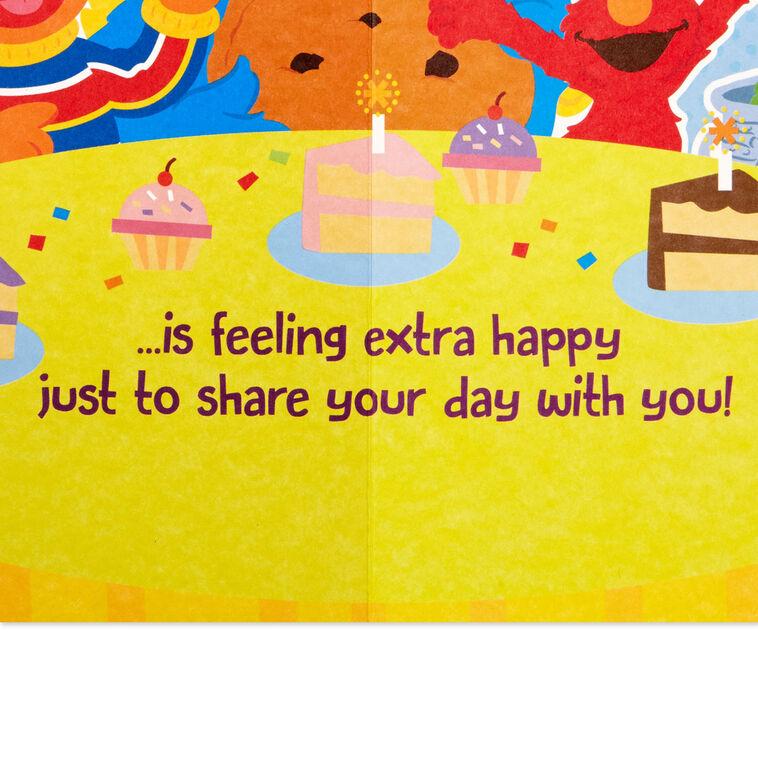 Hallmark Sesame Street® Extra Happy Pop-Up Birthday Card For Kids