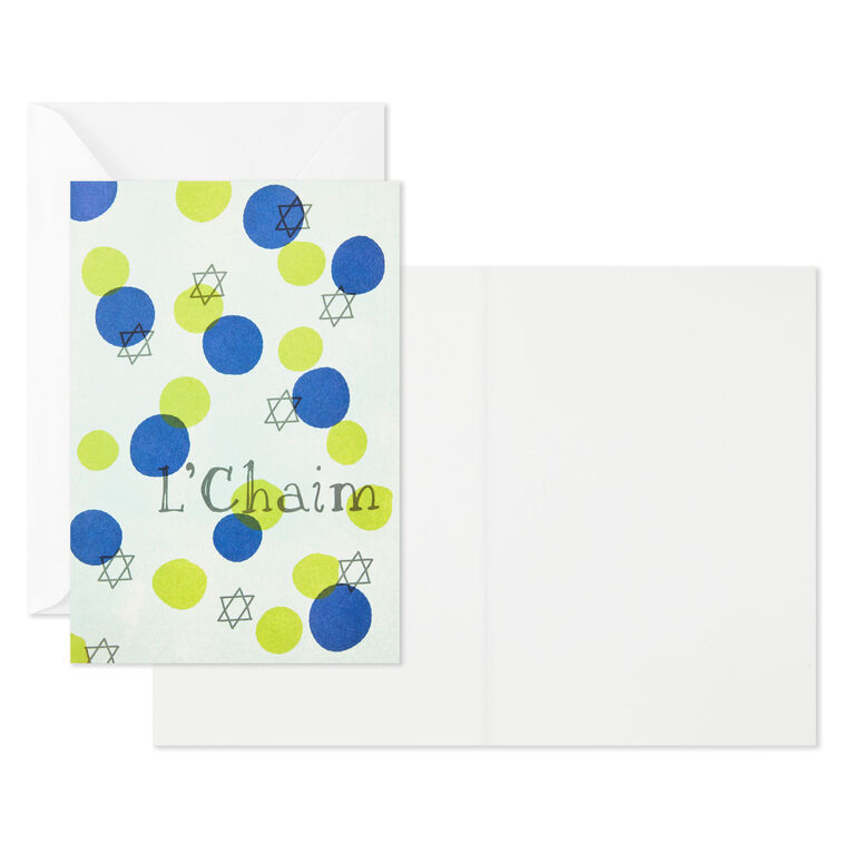 Hallmark Shalom And L'Chaim Assorted Blank Cards Pack Of 8