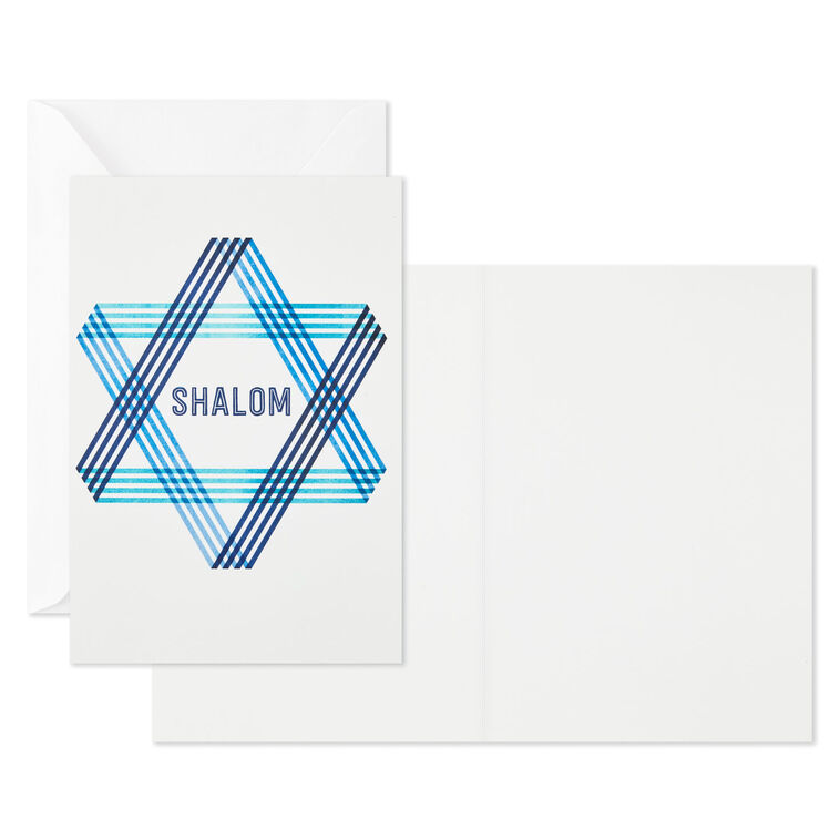 Hallmark Shalom And L'Chaim Assorted Blank Cards Pack Of 8