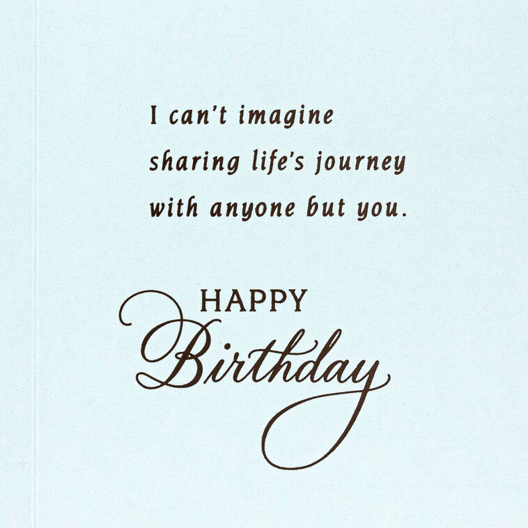 Hallmark Sharing Life's Journey Birthday Card For Wife