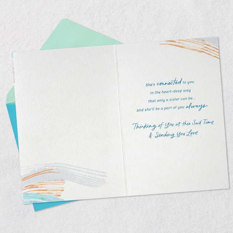 Hallmark She'll Be A Part Of You Always Sympathy Card For Loss Of Sister