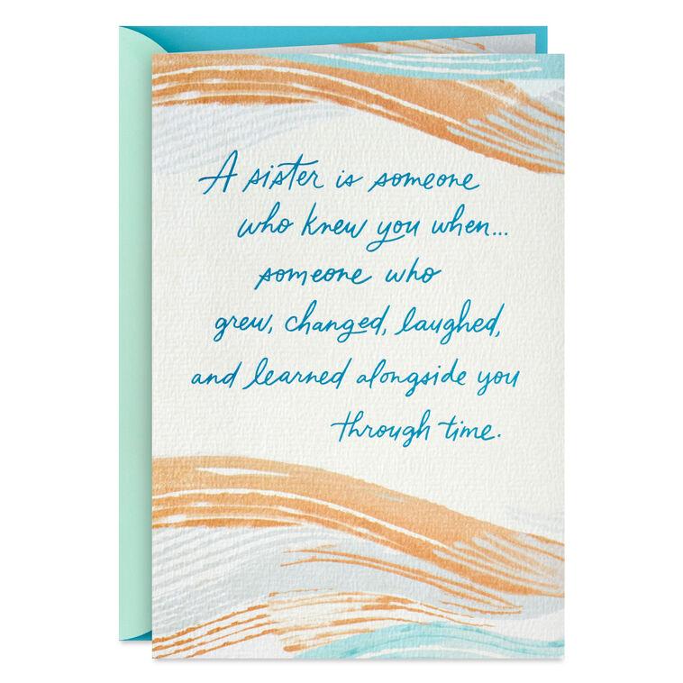 hallmark She'll Be a Part of You Always Sympathy Card for Loss of Sister