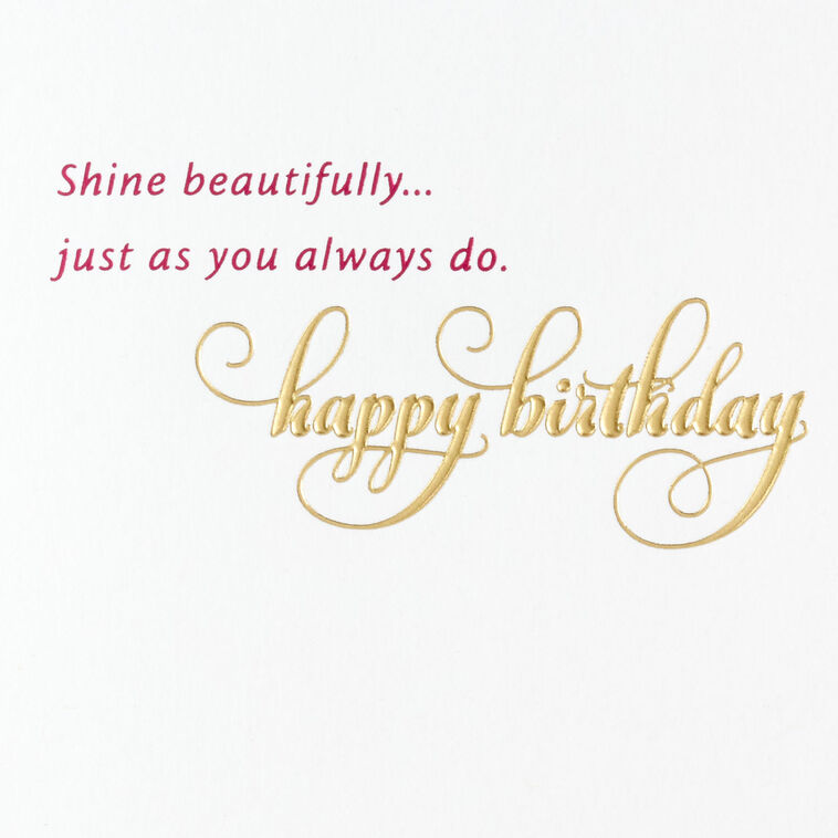 Hallmark Shine Beautifully Birthday Card For Granddaughter